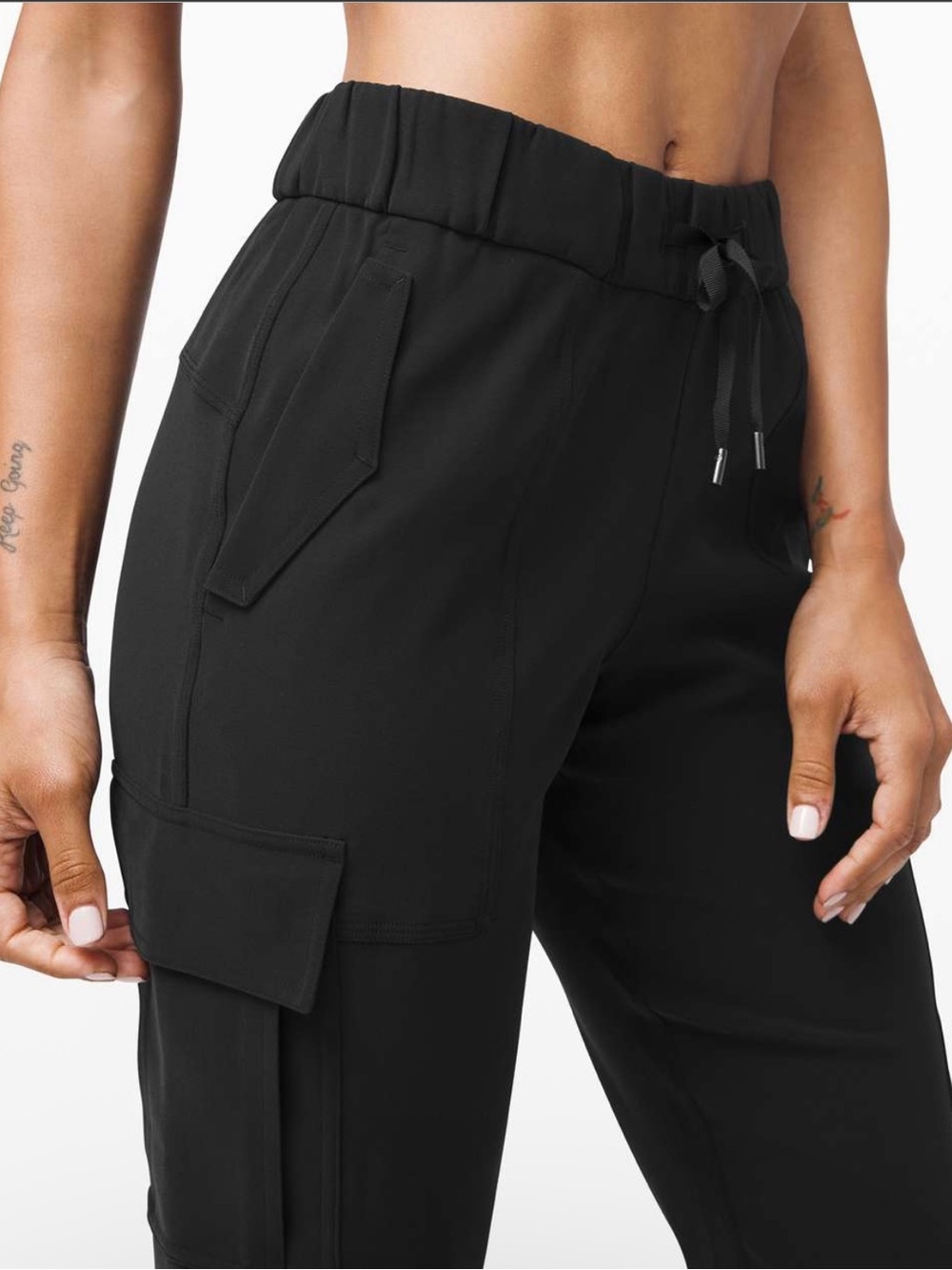* lululemon athletica ready set cargo Women's Black Track Jogger Pants size 2